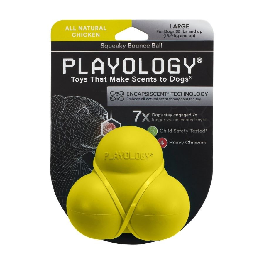 Squeaky bounce ball chicken Large, , large image number null